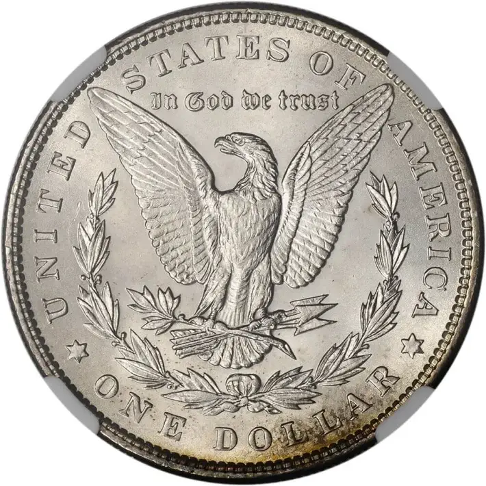 1898 US Morgan Silver Dollar $1 - NGC Brilliant Uncirculated #3