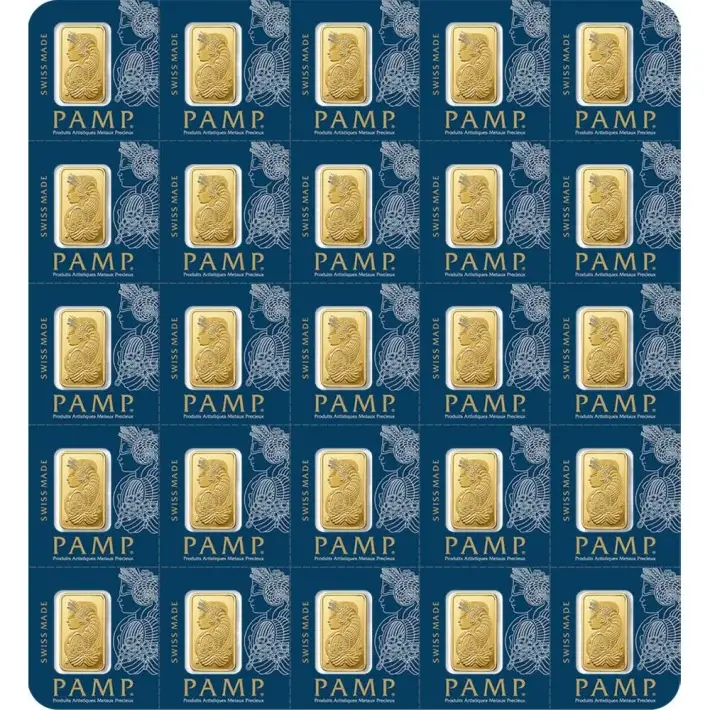 25x1 gram Gold Bar - PAMP Suisse - Fortuna - 999.9 Fine in Sealed Assay #1