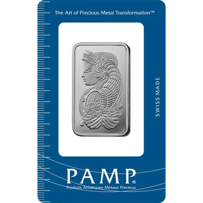 1 oz Palladium Bar - PAMP Suisse - Fortuna - 999.5 Fine in Sealed Assay #1