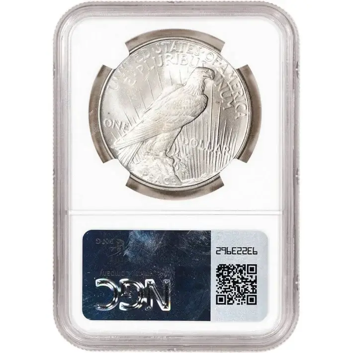 1922 D US Peace Silver Dollar $1 - NGC Brilliant Uncirculated #3