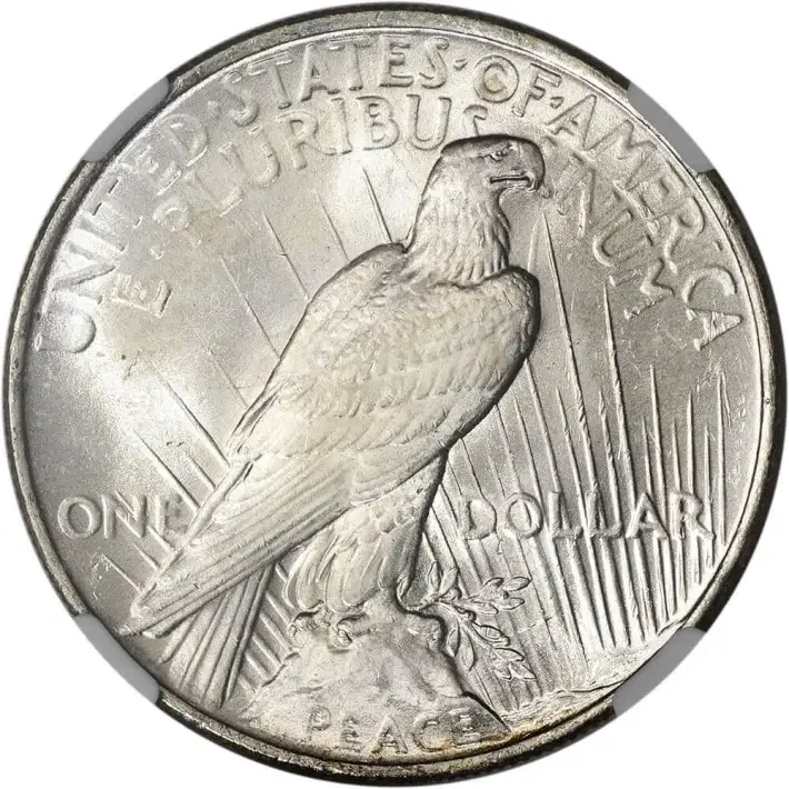 1922 US Peace Silver Dollar $1 - NGC Brilliant Uncirculated #4