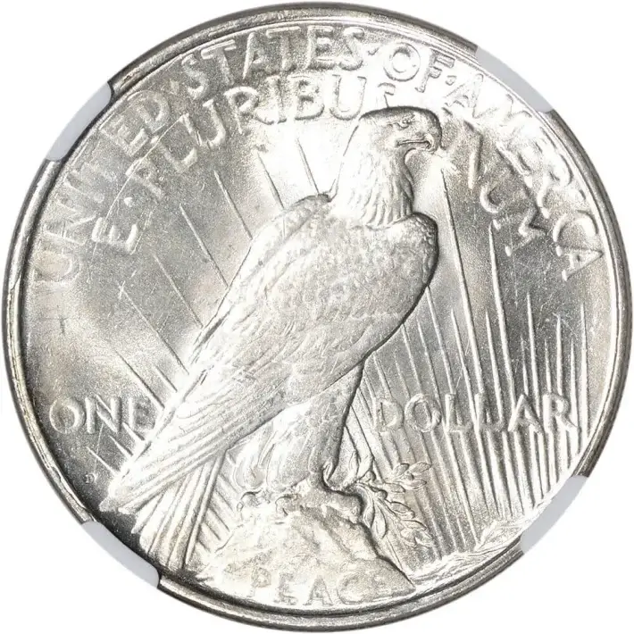 1923 D US Peace Silver Dollar $1 - NGC Brilliant Uncirculated #3