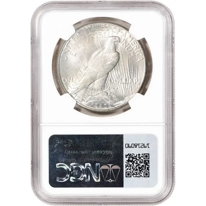 1923 S US Peace Silver Dollar $1 - NGC Brilliant Uncirculated #4