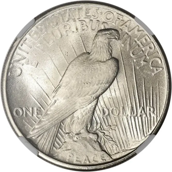 1925 US Peace Silver Dollar $1 - NGC Brilliant Uncirculated #2