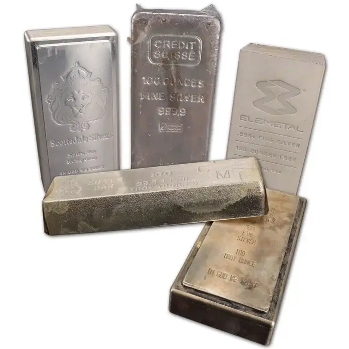 100 oz. Silver Bar - Random Brand - Secondary Market - 999 Fine #1