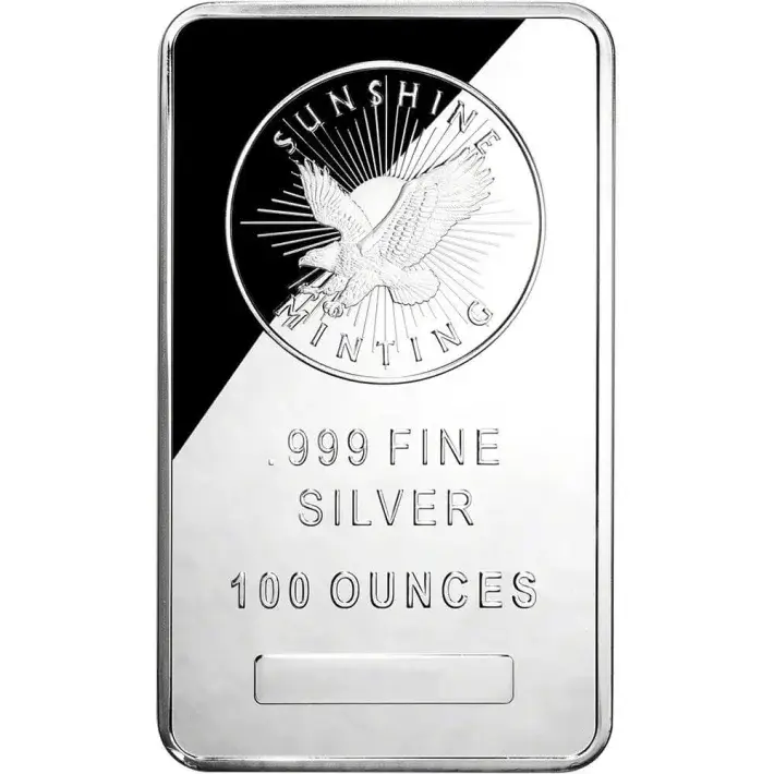 100 oz Silver Bar - Sunshine Minting .999 #1