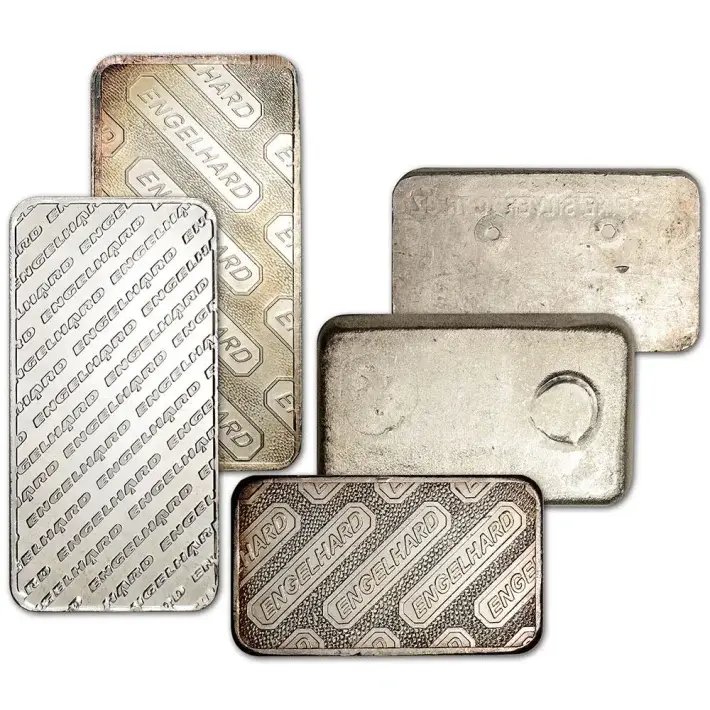 10 oz Silver Bar - Engelhard .999 Fine - Random Design #2