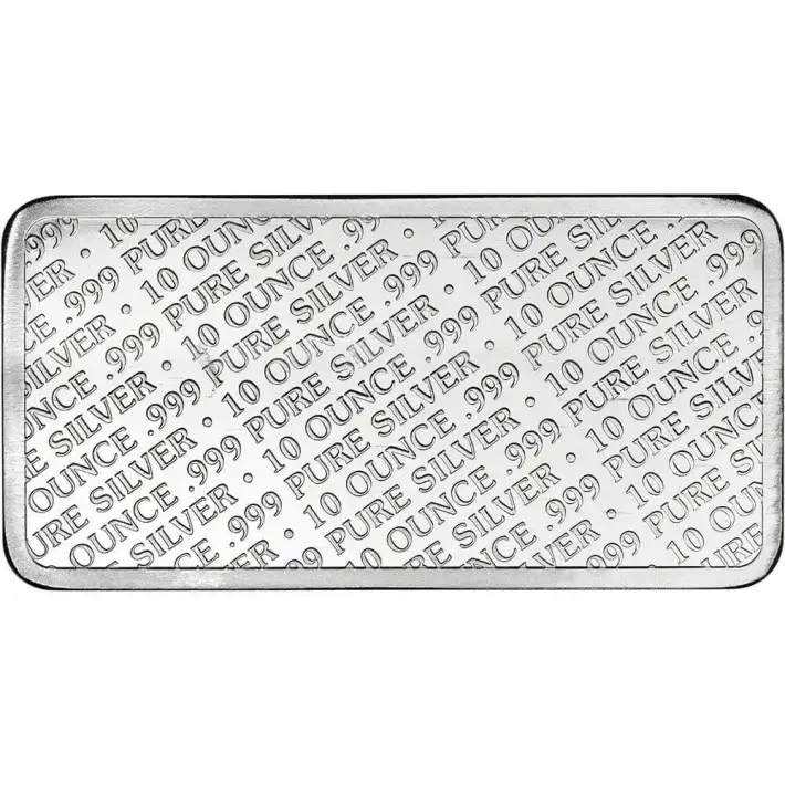 TEN (10) 10 oz. Highland Mint Silver Bar - Buffalo Design .999 Fine #2