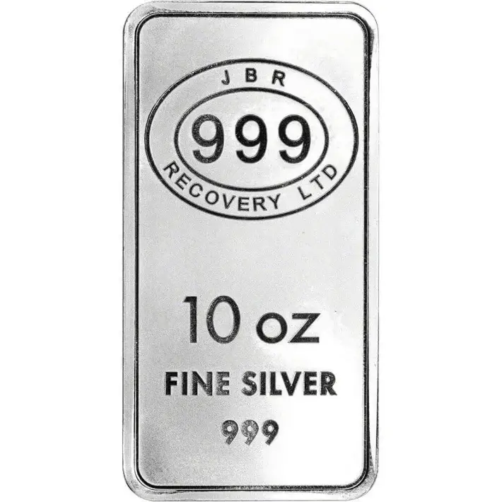 10 oz Silver Bar JBR Recovery Ltd - 999 Fine Icons of Britain #1