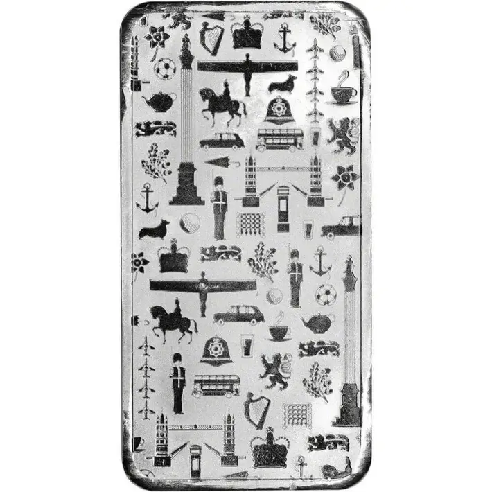 10 oz Silver Bar JBR Recovery Ltd - 999 Fine Icons of Britain #3