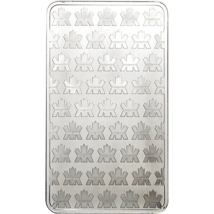 TEN (10) 10 oz. RCM Silver Bar - Royal Canadian Mint .9999 Fine #4