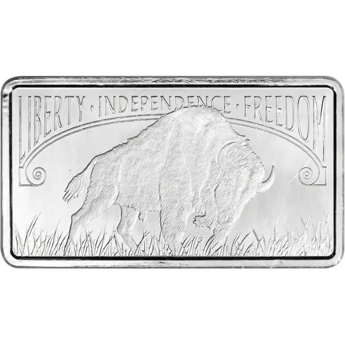 10 oz Silver Bar - Liberty Trade Silver Buffalo - .999 Fine #1