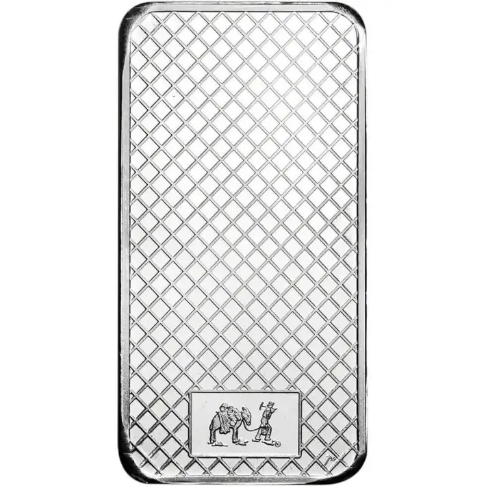 TEN 10 oz. SilverTowne Silver Bar - Bald Eagle Design - 999 Fine #3