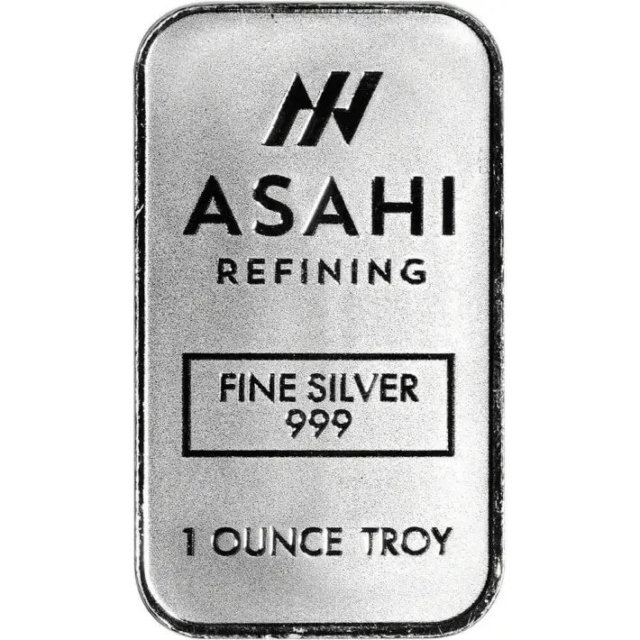 1 oz Silver Bar - Asahi Refining .999 Fine Tube of 20 #2