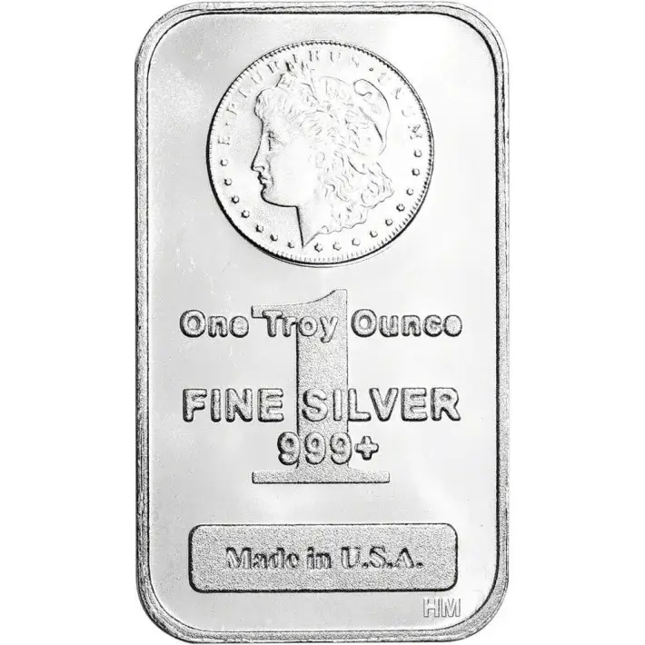 TEN (10) 1 oz. Highland Mint Silver Bar - Morgan Dollar Design .999+ Fine #2