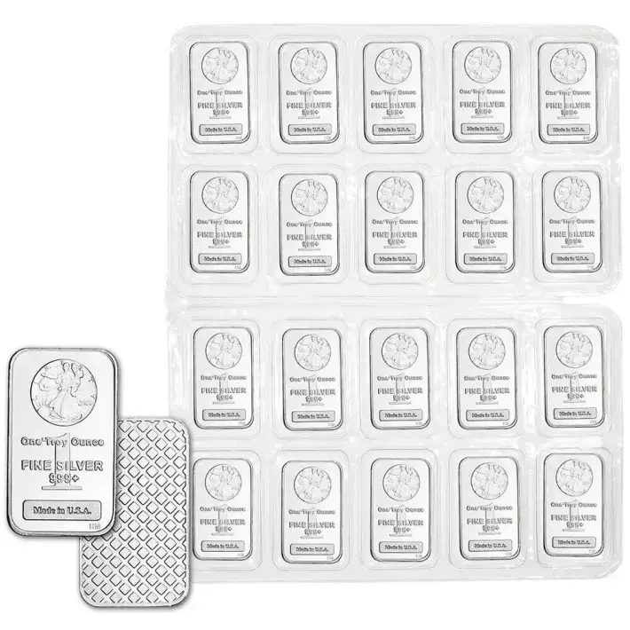 TWENTY (20) 1 oz. Highland Mint Silver Bar - Walking Liberty Design .999+ Fine #1