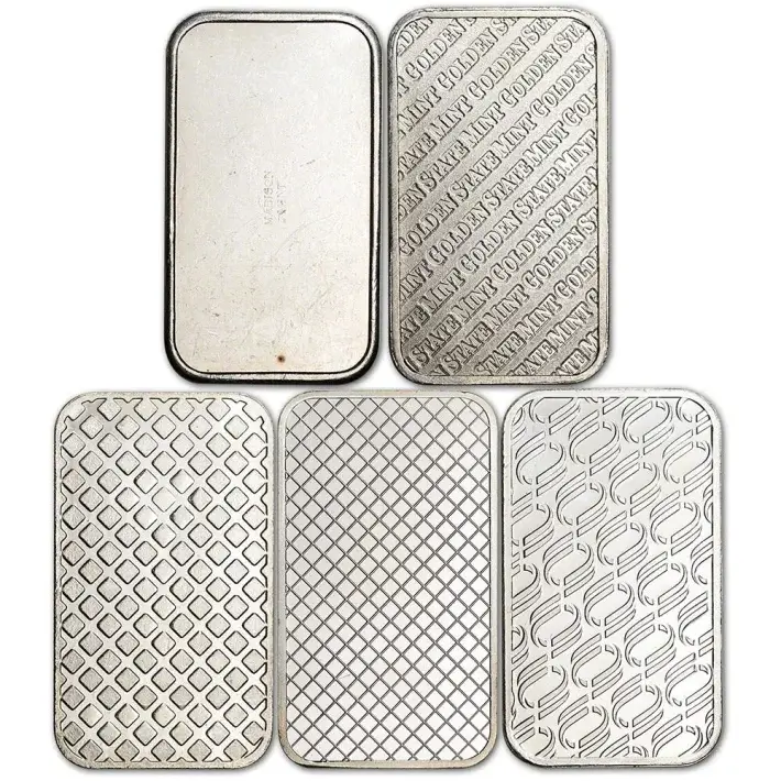 1 oz Silver Bar - Random Brand Secondary Market .999 Fine #2
