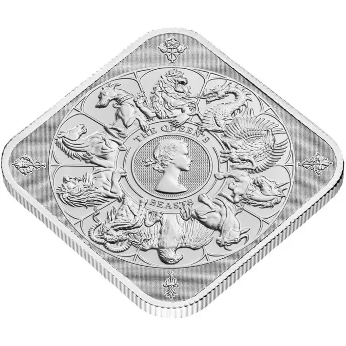 1 oz Silver Bar - Royal Mint Queen's Beast Completer - 999.9 Fine #3