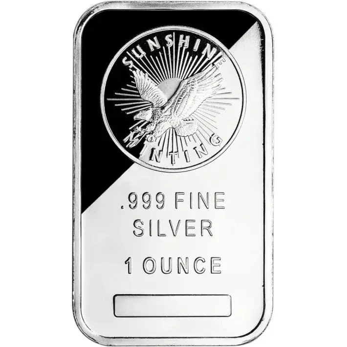TEN (10) 1 oz Silver Bar - Sunshine Minting - .999 Fine - Sealed #2