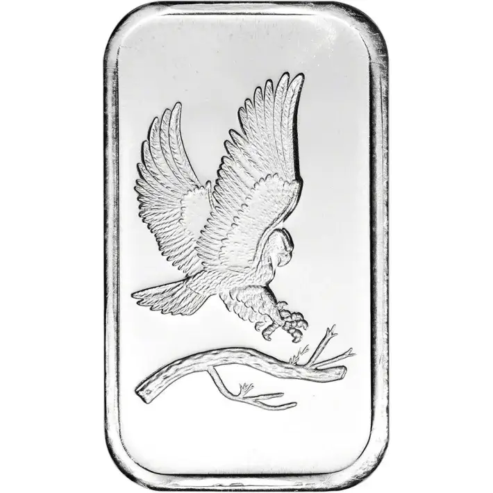 TEN 1 oz. SilverTowne Silver Bar - Bald Eagle Design - 999 Fine #3