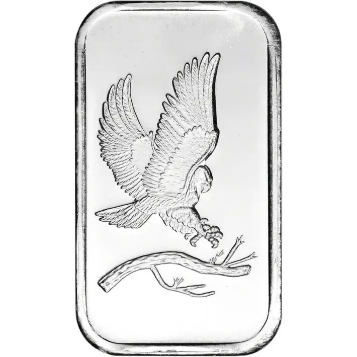 TWENTY 1 oz. SilverTowne Silver Bar - Bald Eagle Design - 999 Fine #3
