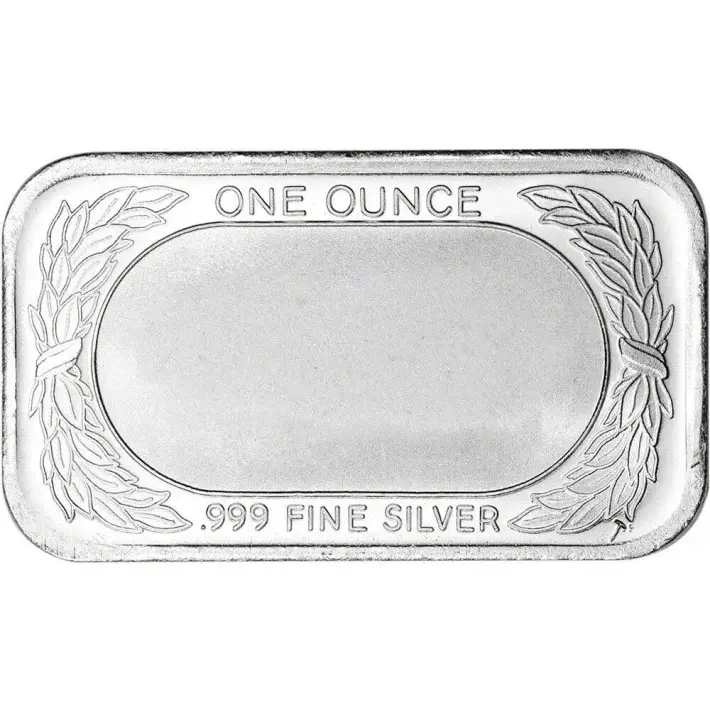FIVE 1 oz. SilverTowne Silver Bar - American Flag Design - 999 Fine #2