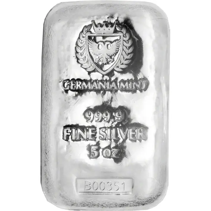 5 oz Germania Mint Silver Bar 999 Fine #1