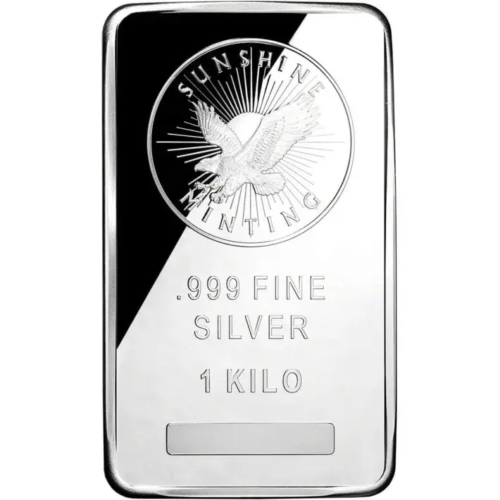 Kilo 32.15 oz Silver Bar - Sunshine Minting .999 Fine #1