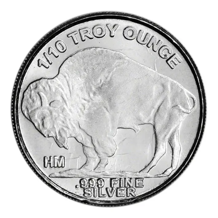 200-pc. Silver 1/10 oz. Round - Buffalo Design - Four Rolls of FIFTY (50) #2