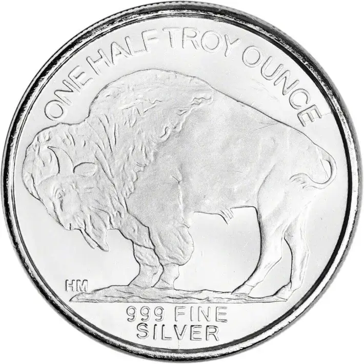 TWENTY (20) 1/2 oz. Highland Mint Silver Round Buffalo .999  Roll Tube of 20 #2