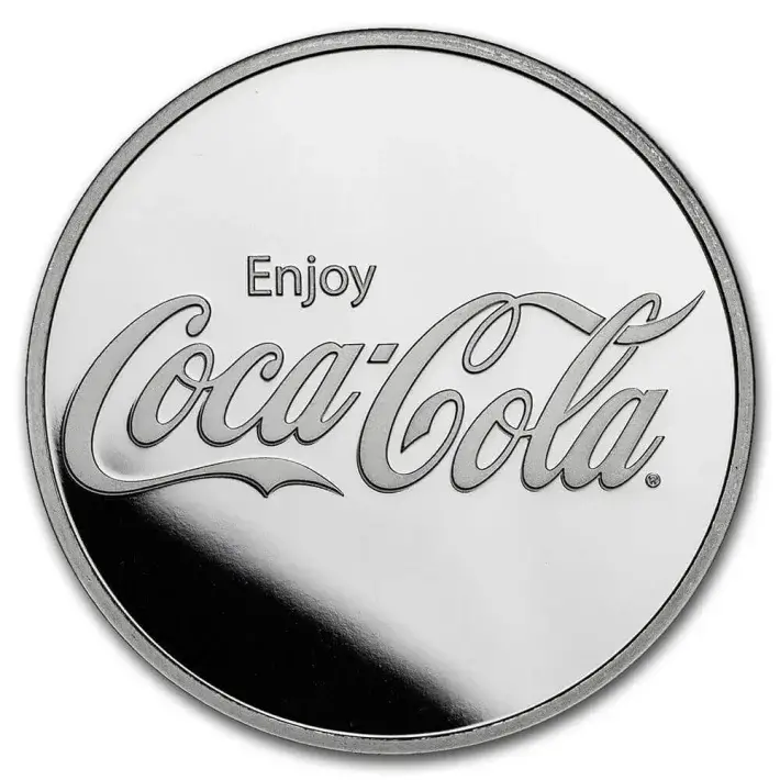 1 oz Silver Round - 9Fine Mint - Coca Cola® - .999 Fine #1