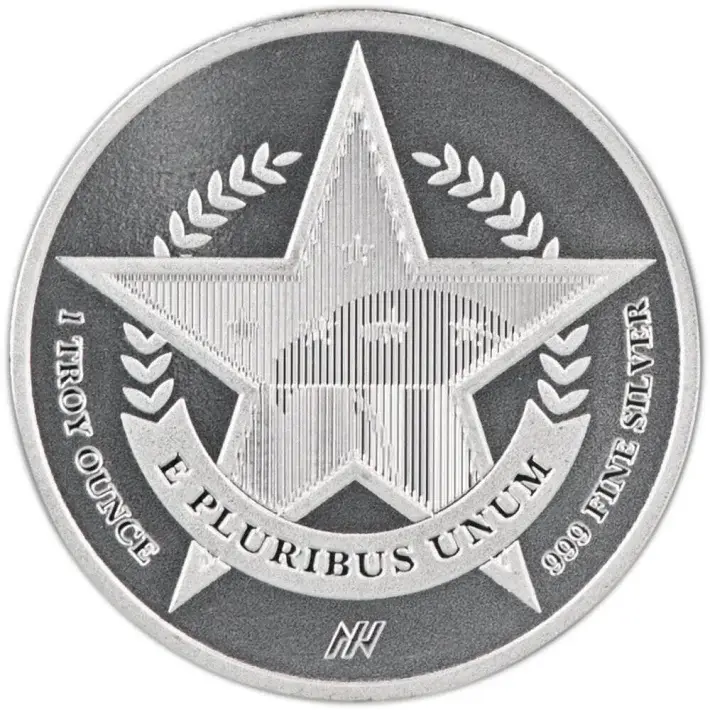 1 oz Silver Round - Asahi Liberty Bell .999 Fine #2