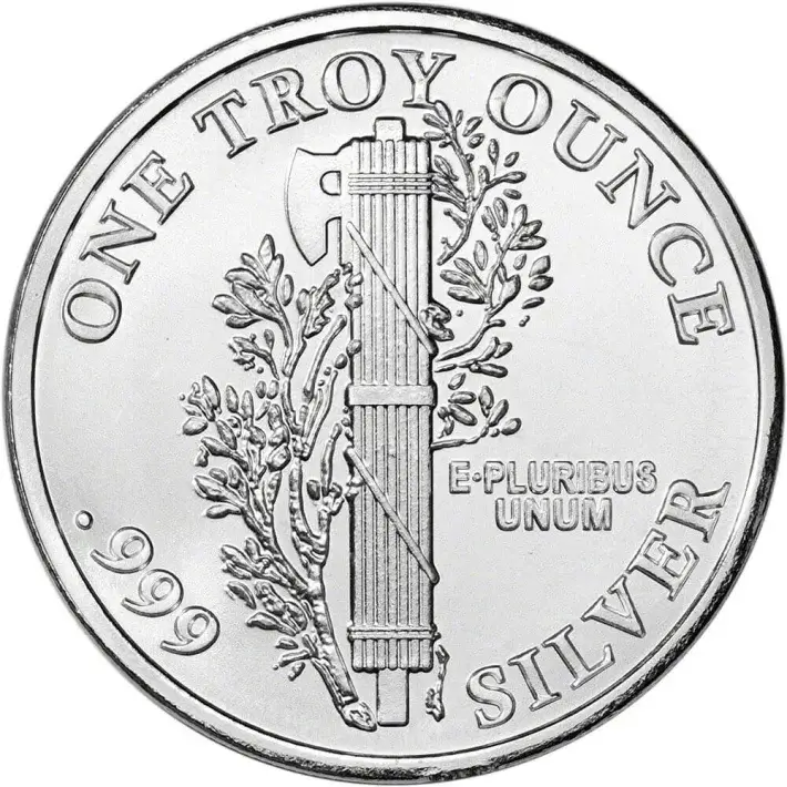 1 oz Silver Round CNT Mercury Dime Design .999 Fine Sealed Box of 500 #2