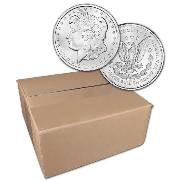 1 oz Silver Round CNT Morgan Design .9999 Fine Sealed Box of 500 #1