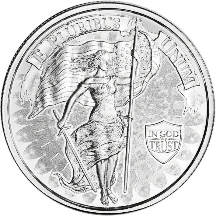 TWENTY 1 oz Cut Saw Mint Silver Round - Unity Design 999 Fine Tube of 20 #2