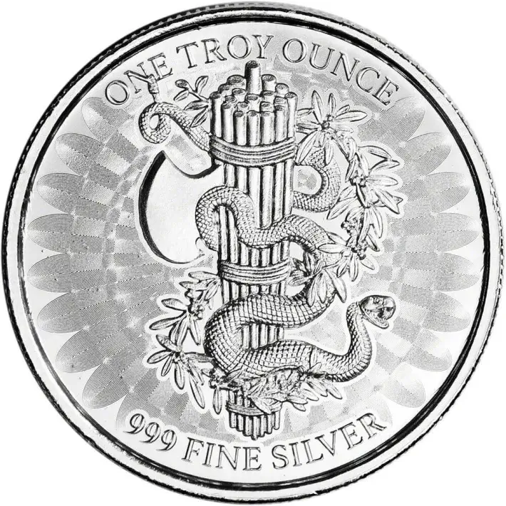 TWENTY 1 oz Cut Saw Mint Silver Round - Unity Design 999 Fine Tube of 20 #3