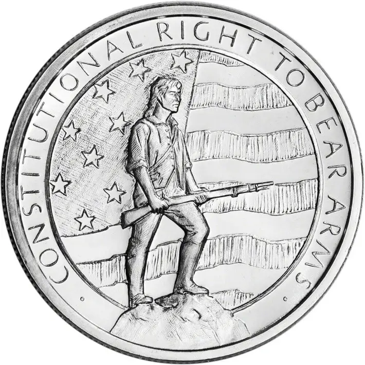1 oz. Golden State Mint Silver Round 2nd Amendment .999 Fine #1