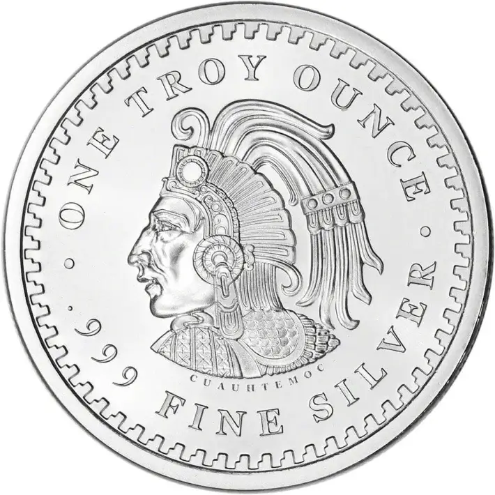 TEN (10) 1 oz. Golden State Mint Silver Round Aztec Calendar .999 Fine #2