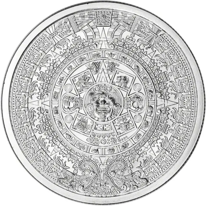 TEN (10) 1 oz. Golden State Mint Silver Round Aztec Calendar .999 Fine #3