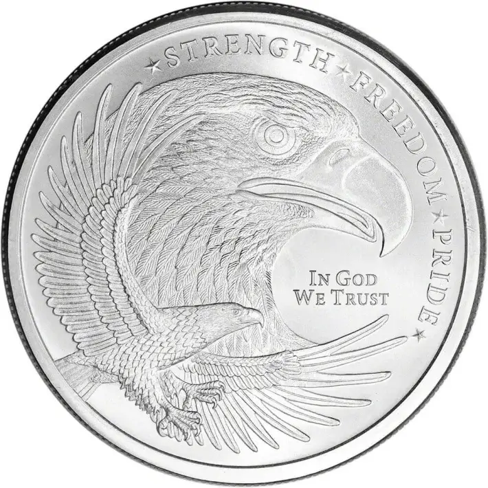 1 oz. Golden State Mint Silver Round Eagle Design .999 Fine Tube of 20 #2