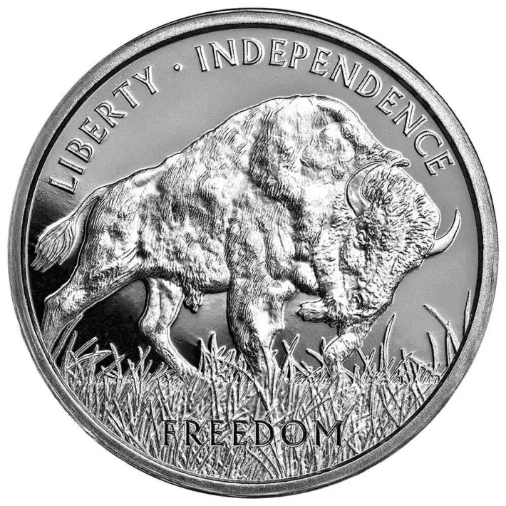 TWENTY (20) 1 oz PAMP Silver Round - Buffalo Design .999 Fine Roll Tube of 20 #2