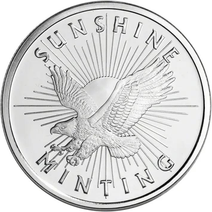 TEN (10) 1 oz. Silver Round - Sunshine Minting - .999 Fine #3