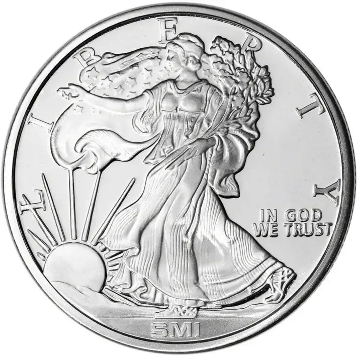 FIVE (5) 1 oz. Silver Round - Sunshine Liberty - .999 Fine #3
