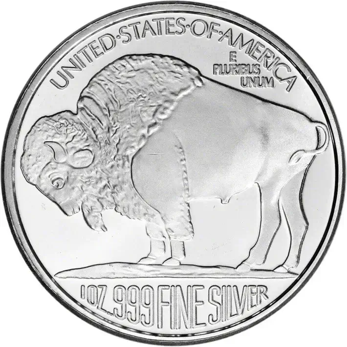 TWENTY 1 oz. SilverTowne Silver Round Buffalo Design  999 Fine Tube of 20 #2
