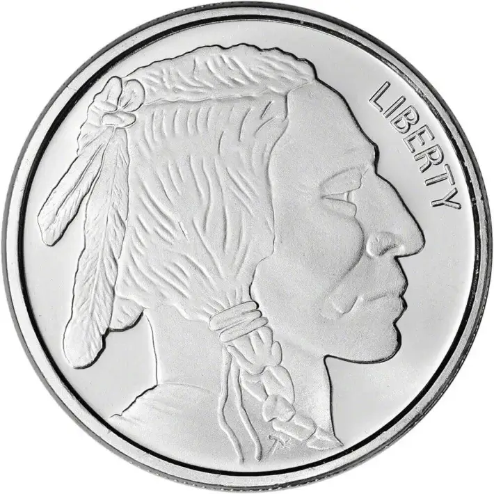 1 oz. SilverTowne Silver Round Buffalo Design 999 Fine  Sealed Box of 500 #2
