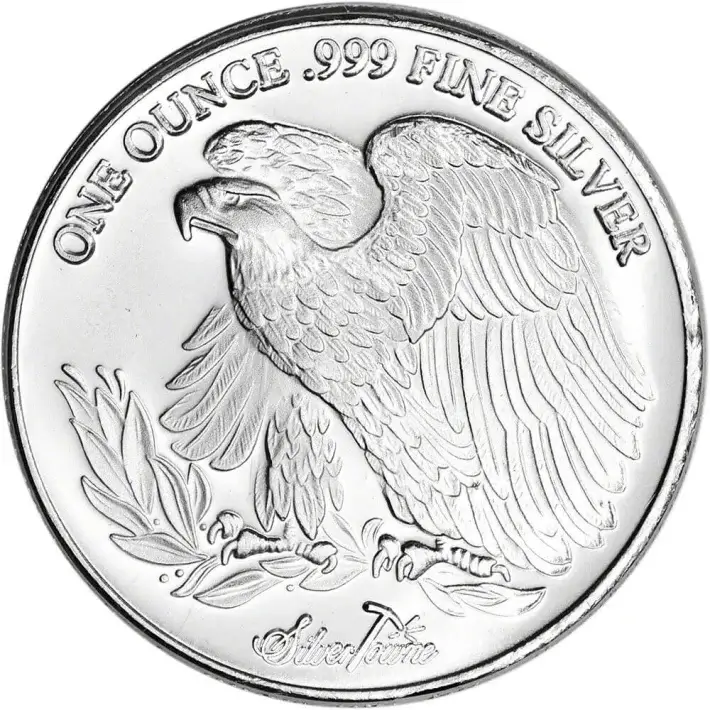 1 oz. Silvertowne Silver Round Saint-Gaudens Design .999 Fine Silver #2