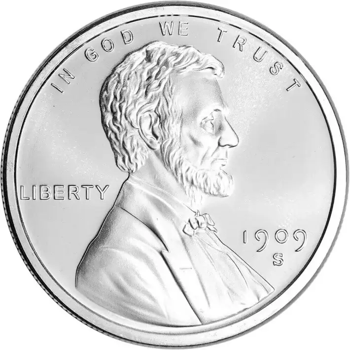 2 oz Golden State Mint Silver Round Lincoln Cent Design .999 Fine #1