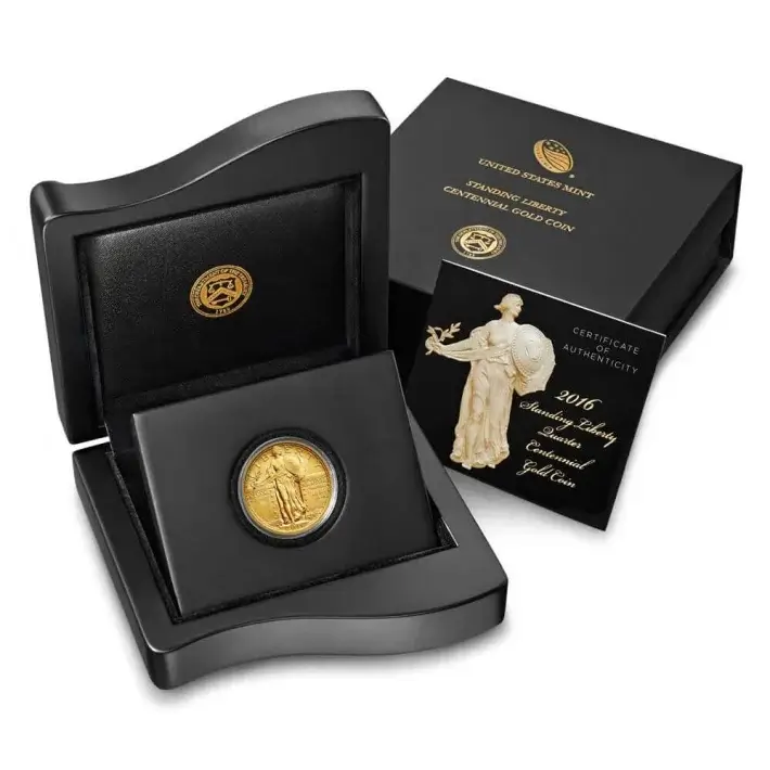 2016-W US Gold Standing Liberty Quarter Centennial (1/4 oz) #1