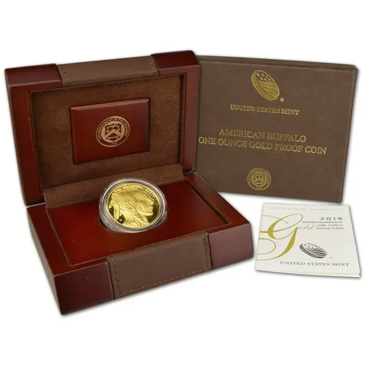 2019 W American Gold Buffalo Proof 1 oz $50 in OGP #1