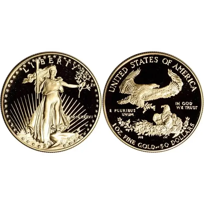 1987 US American Gold Eagle Proof Two-Coin Set #4